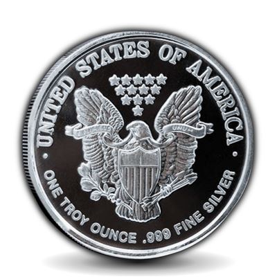 walking liberty silver round fine