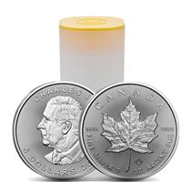 canadian silver maple leaf roll