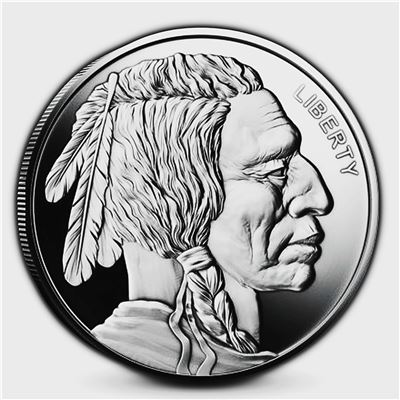silver round random design fine