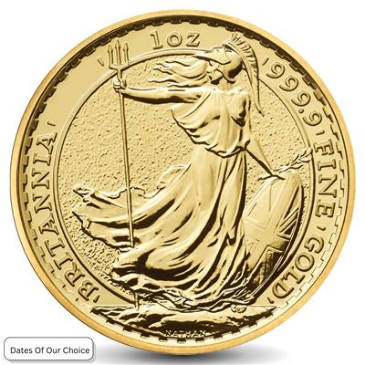 great britain gold britannia dates