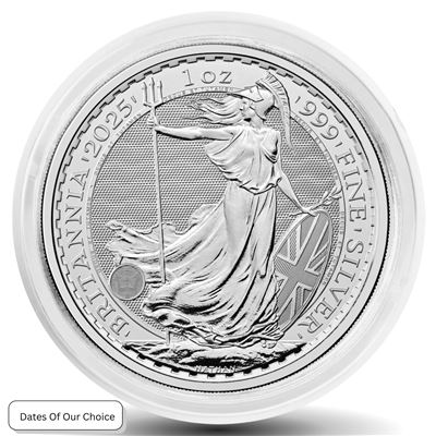 great britain silver britannia dates